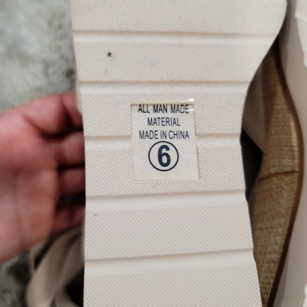 NEW NanaMacs Makayla ankle wedge heel Sandals Size 6 - Picture 12 of 13